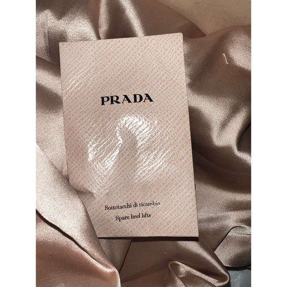 Prada Peep Toe Heel Platform BlackLeather Sz 39.5 (8) with box elegant - Picture 6 of 11